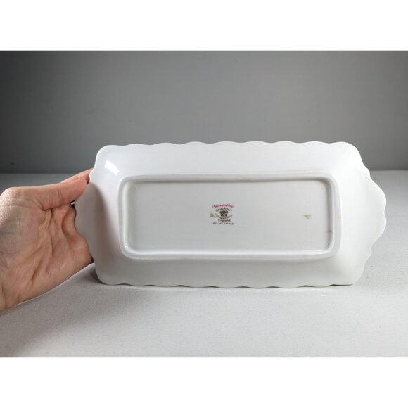 RARE 1920s Royal Albert Greenwood Tree English porcelain tray, Tray for creamer - Picture 6 of 8